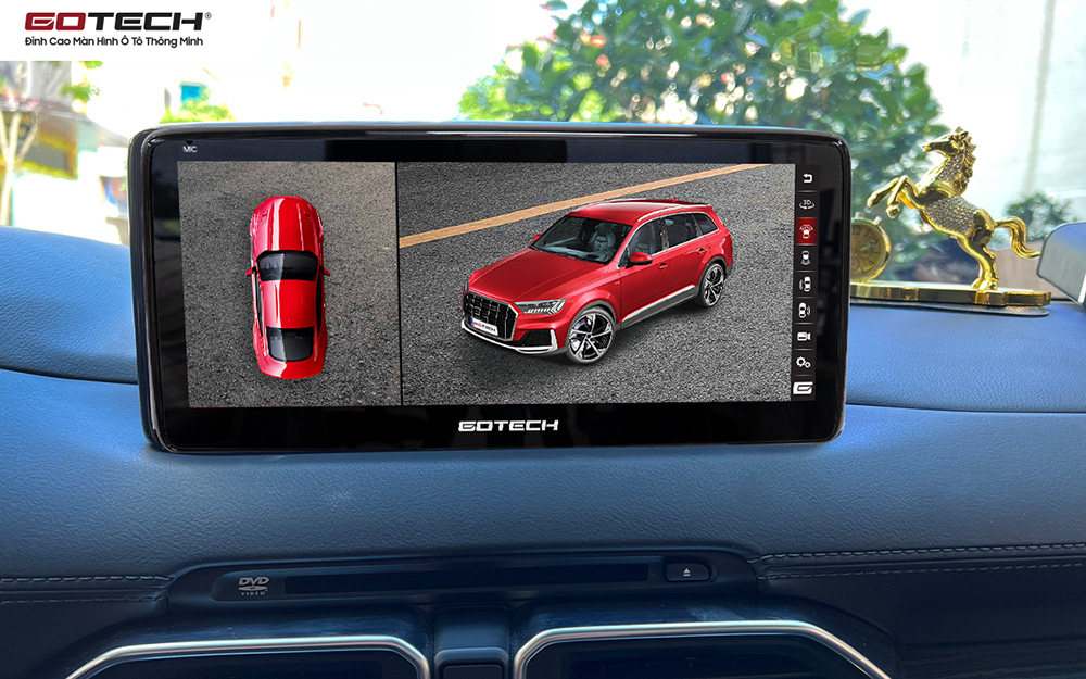Tích hợp camera 360 trên màn hình ô tô GOTECH dành cho xe Mazda CX5 2018-2022